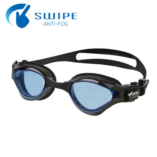 Kính Bơi Nhật VIEW V2000ASA Delfina Gọng Đen Mắt Xanh - Bản SWIPE nâng cấp