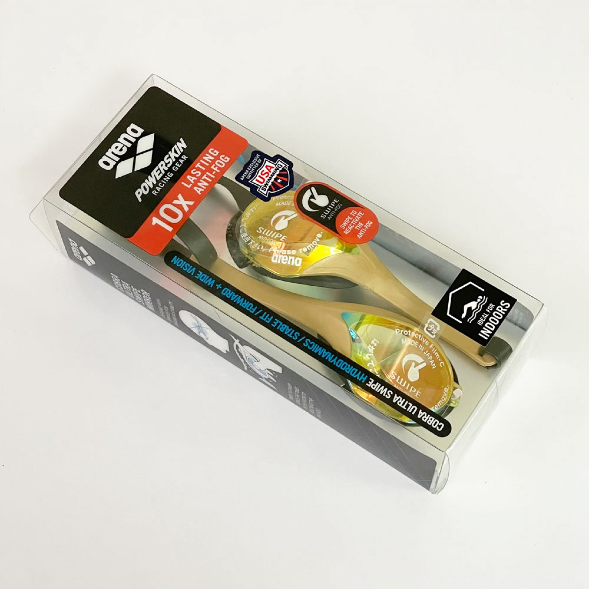 Kính bơi Arena Cobra Ultra Mirror AGL-180M Phiên bản SWIPE - Màu Mắt Vàng Bơi Indoor - Bơi Trong Nhà - ProSwim.vn