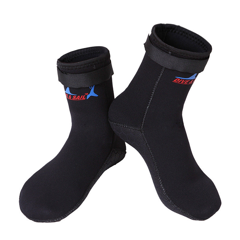 Giày Lặn Biển Wetsuit 3mm Cao Cổ Có Khoá Đế Chống Trượt