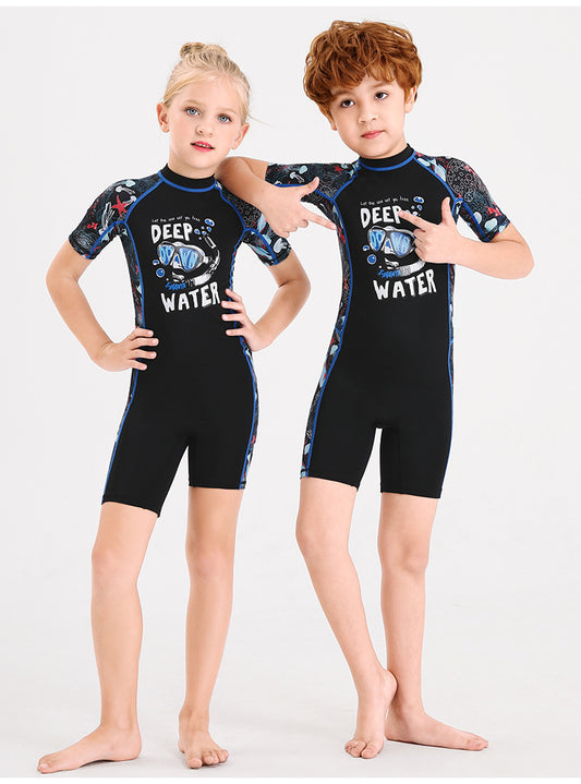 Bộ Bơi Cho Bé Liền Cộc DS83 Đen