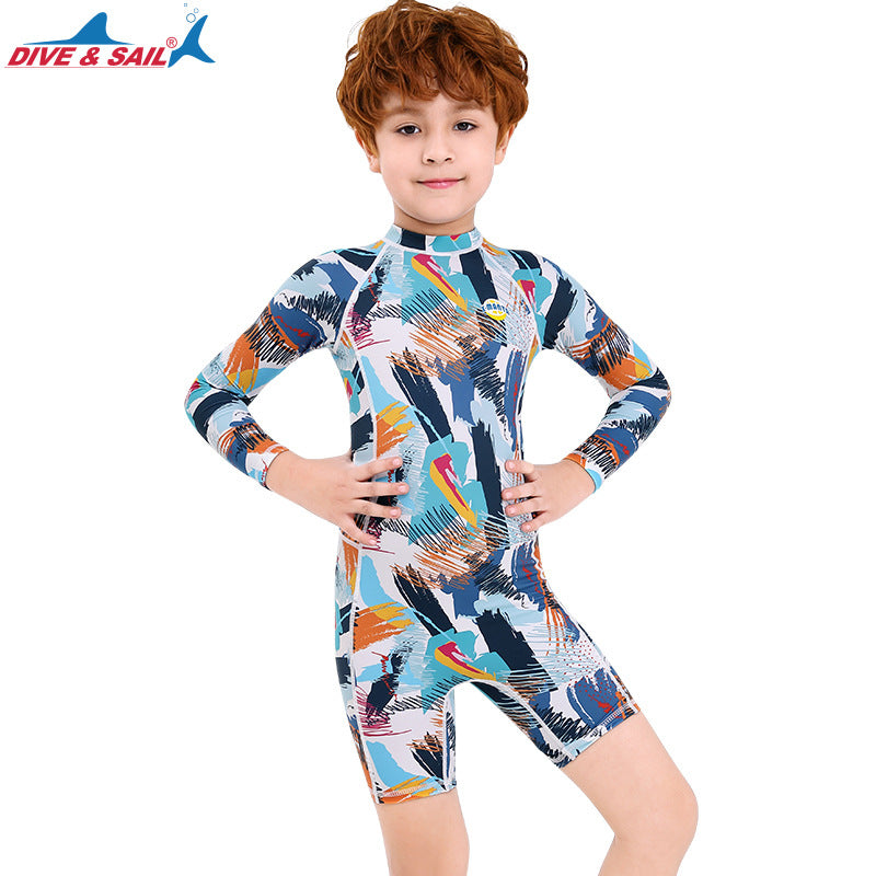 Bộ Bơi Bé Trai Dài Tay Chống Nắng Chống UV