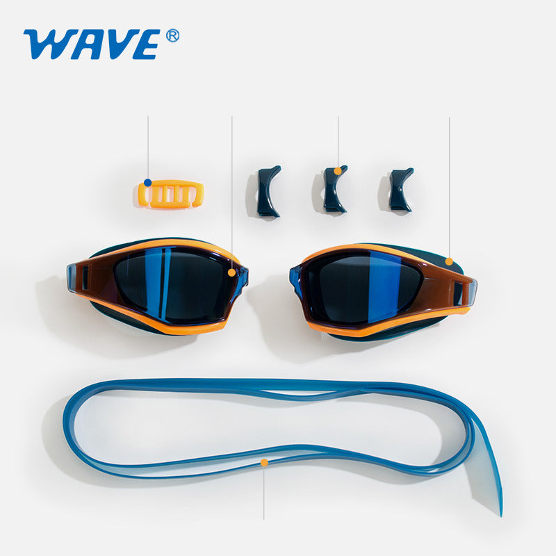 Kính Bơi Góc Rộng WAVE – Màu Xanh Lá / Cam - ProSwim.vn