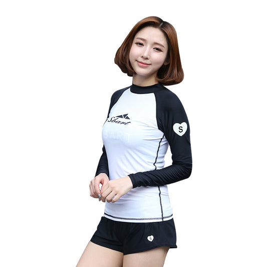 Set 2 món Quần Đùi Áo Bơi Dài Tay Nữ Sbart D972 - ProSwim.vn