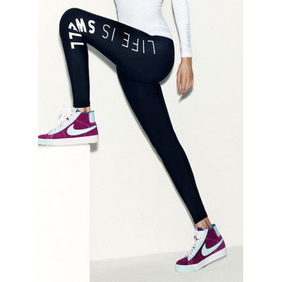 Quần Bơi Nữ Dài Tới Gót Đen Chữ Trắng - ProSwim.vn