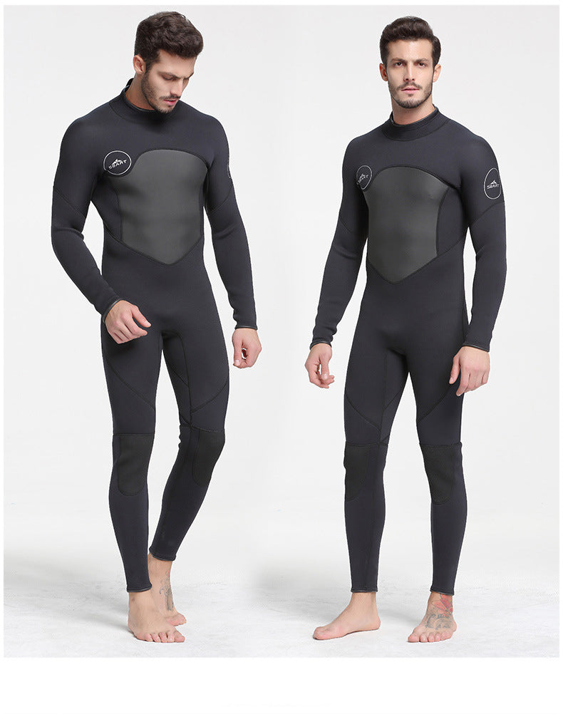 Bộ Bơi Liền Nam Giữ Nhiệt Dày Wetsuit 3mm Sbart 1070 Đen - ProSwim.vn
