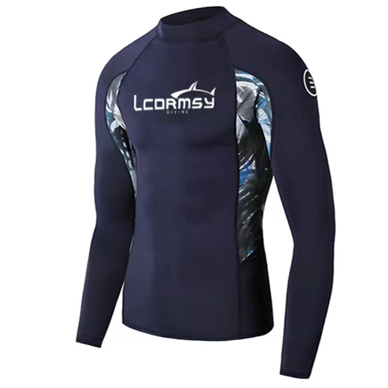 Áo Bơi Cho Nam Chống Nắng Dài Tay LC704 Xanh Tím Than - ProSwim.vn