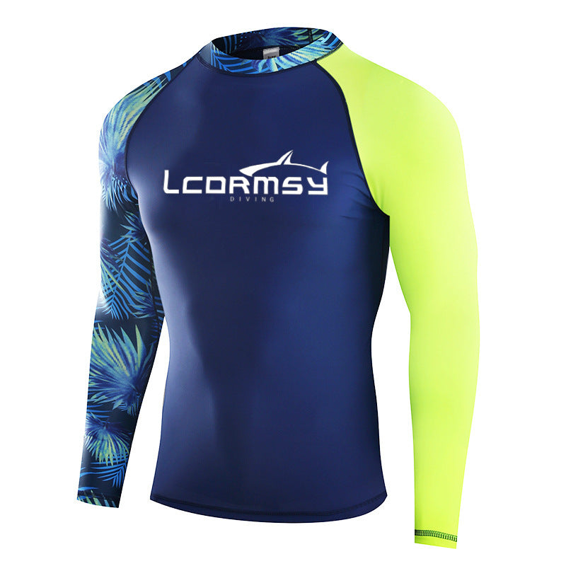 Áo Bơi Nam Chống Nắng Dài Tay LC773 Xanh - ProSwim.vn