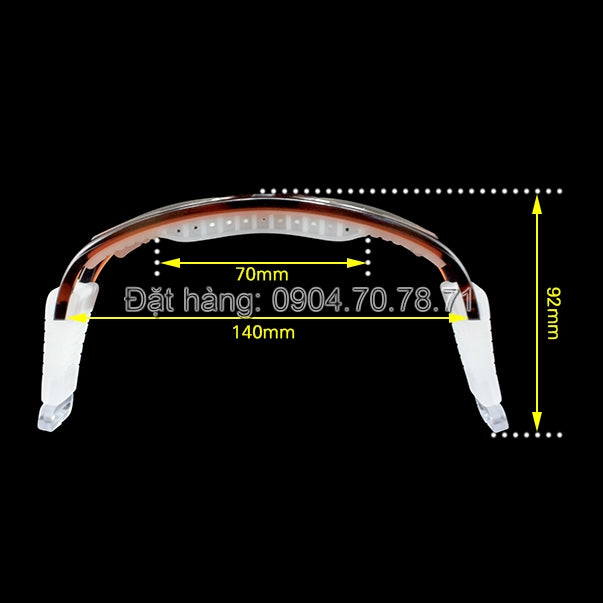 [BH 12 tháng]Kính Bóng Đá Bóng Rổ Chịu Lực 019 Đen - ProSwim.vn