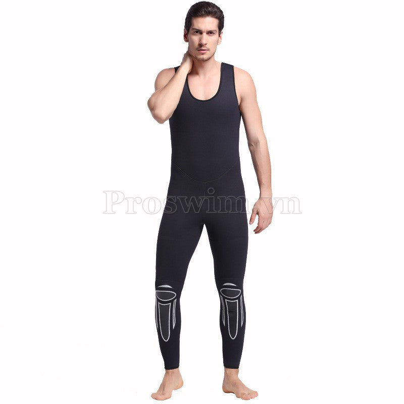 Set Lặn Liền Nam Giữ Nhiệt Dày 6mm Wetsuit Sbart Đen Có Mũ - ProSwim.vn