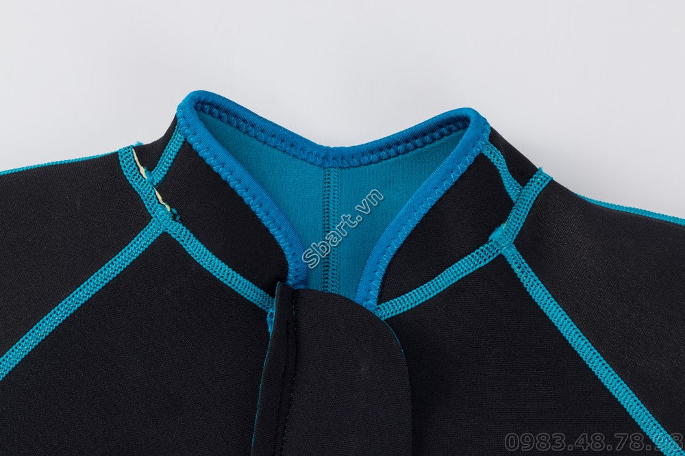 Bộ Bơi Liền Giữ Nhiệt (Wetsuit 2mm) Sbart 1120 Trẻ Em Xanh - ProSwim.vn