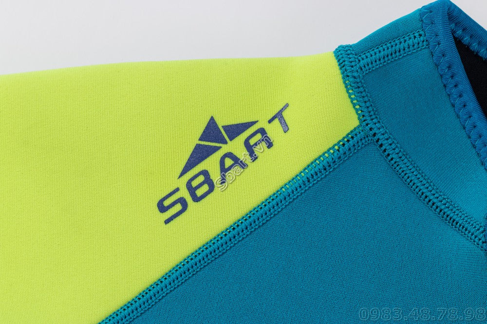 Bộ Bơi Liền Giữ Nhiệt (Wetsuit 2mm) Sbart 1120 Trẻ Em Xanh - ProSwim.vn
