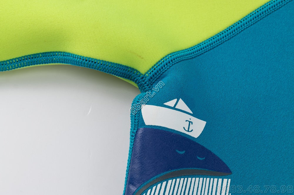 Bộ Bơi Liền Giữ Nhiệt (Wetsuit 2mm) Sbart 1120 Trẻ Em Xanh - ProSwim.vn