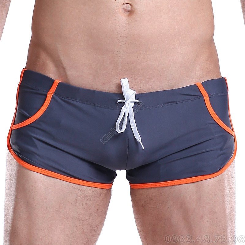 Quần bơi nam Desmiit TS020 Chì Viền Cam - ProSwim.vn