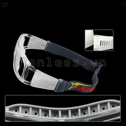 Kính Đá Bóng Chịu Lực Gọng Dẻo Panlees JH823 Trắng - ProSwim.vn