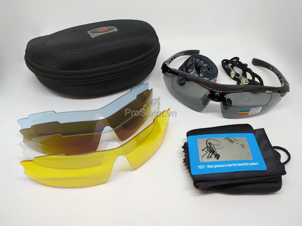 Bộ Kính thể thao 5 tròng Basto BS102 ( màu bạc) - ProSwim.vn