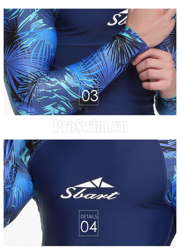 Áo Bơi Nam Dài Tay Chống Nắng Chống UV Sbart