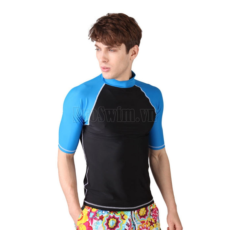 Áo Bơi Nam Cộc Sbart 704 Đen Xanh - ProSwim.vn