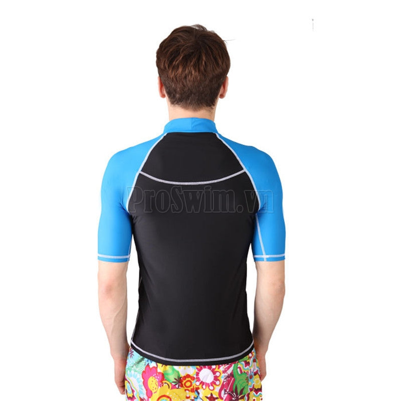 Áo Bơi Nam Cộc Sbart 704 Đen Xanh - ProSwim.vn