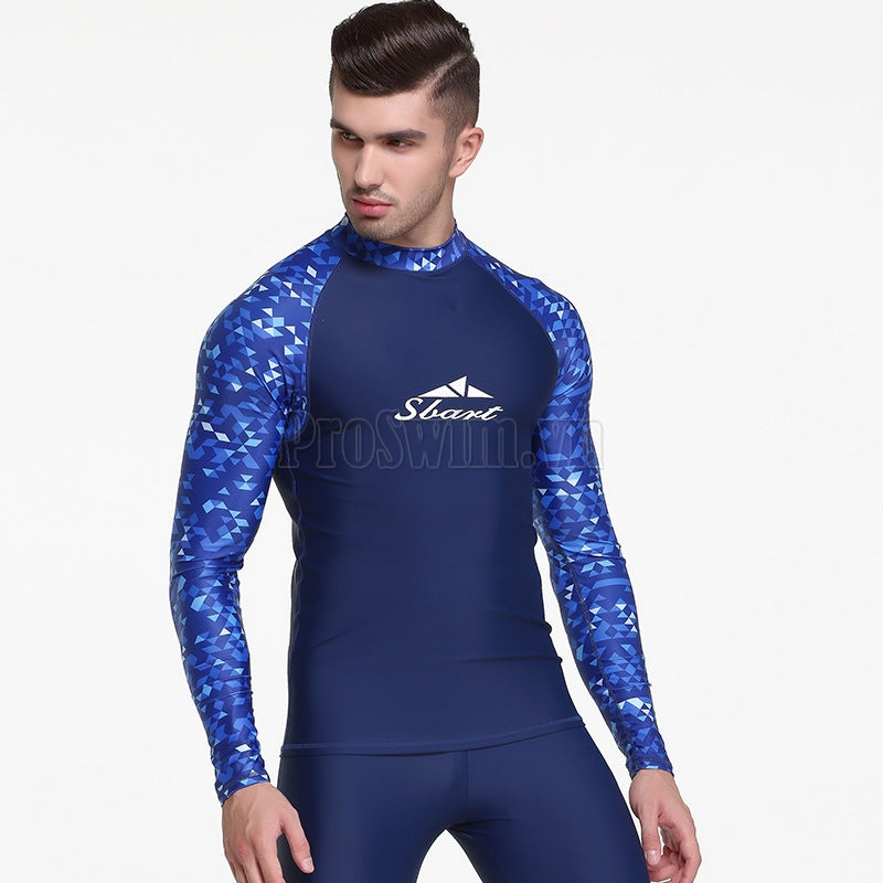 Áo Bơi Nam Dài Tay Chống Nắng Chống UV Sbart 776 Xanh - ProSwim.vn