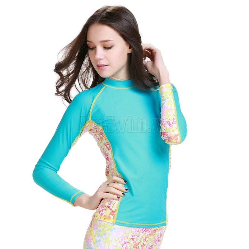 Set 2 món Quần Áo Bơi Chống Nắng Nữ Sbart 925 Xanh - ProSwim.vn