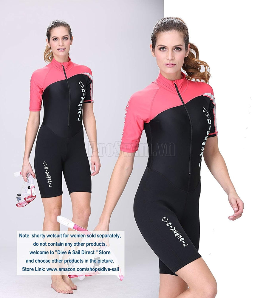 Bộ Bơi Liền Thân Giữ Nhiệt Bán Thân 1.5mm Hồng - ProSwim.vn