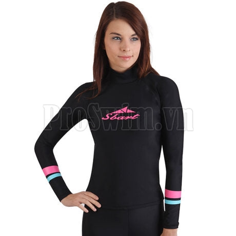 Áo Bơi Dài Tay Chống Nắng Nữ 916 Đen - ProSwim.vn
