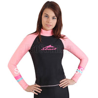 Áo Bơi Dài Tay Nữ Sbart 916 Đen Tay Hồng - ProSwim.vn