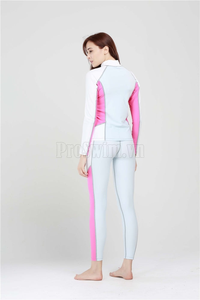 Áo Nữ Dài Sbart 922A Trắng Hồng - ProSwim.vn
