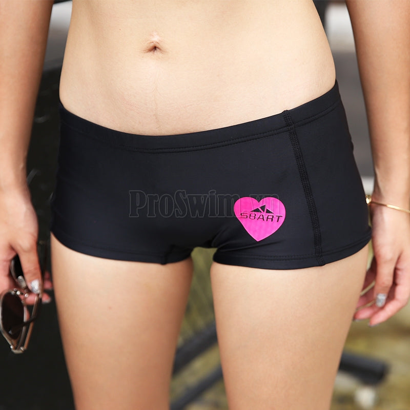 Quần Bơi Nữ Đùi 8024 Đen Hồng - ProSwim.vn