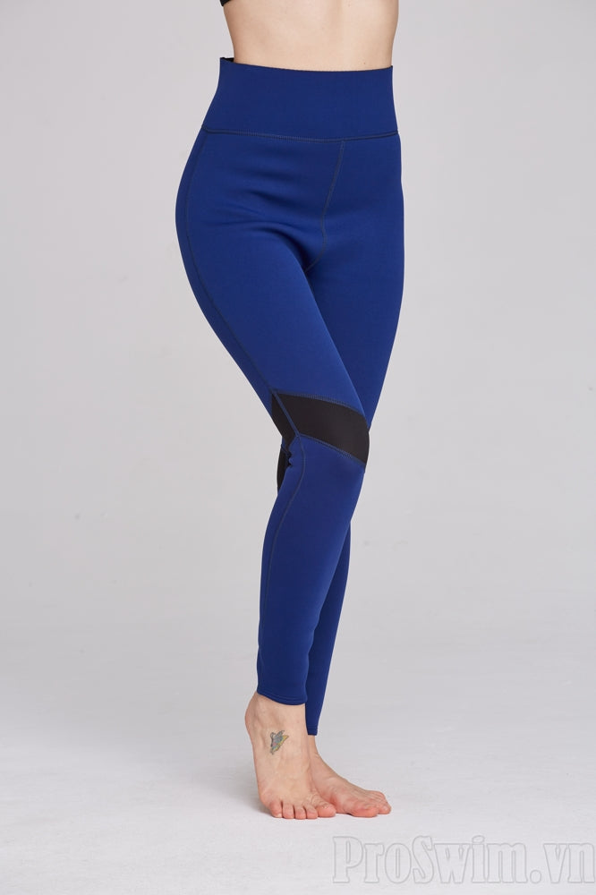 Quần Bơi Wetsuit 2mm Giữ Nhiệt Tới Gót Nữ 807 Xanh - ProSwim.vn