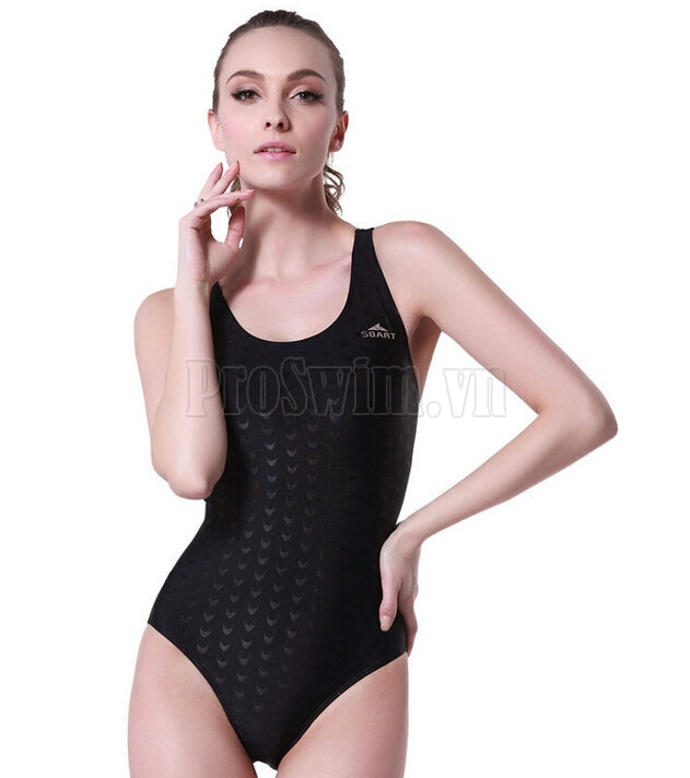 Bộ Bơi Liền Chéo Chuyên Nghiệp Sbart 8009 Đen - ProSwim.vn