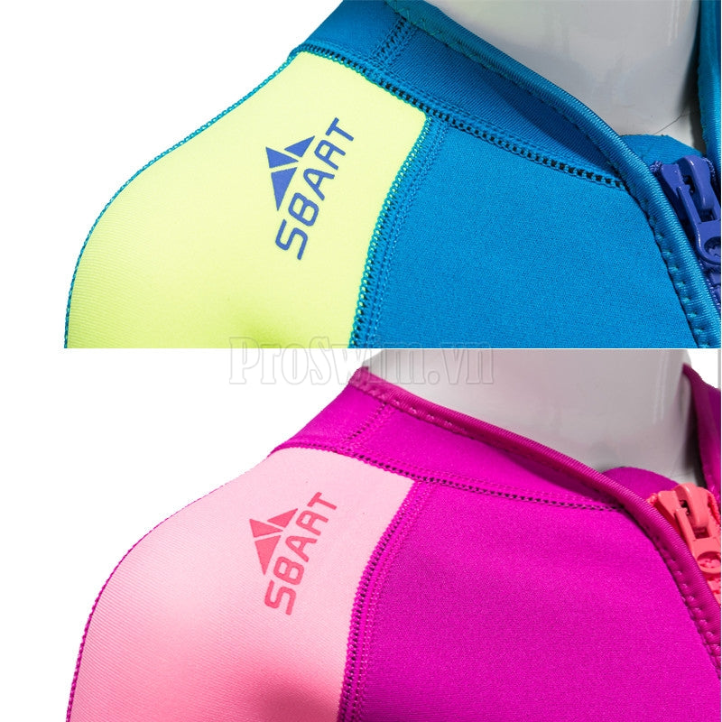 Bộ Bơi Liền Dày Giữ Nhiệt Cộc Trẻ Em Sbart 1036 Hồng - ProSwim.vn