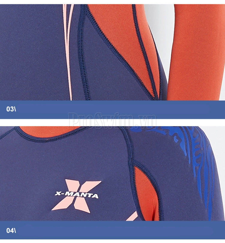 Bộ Bơi Liền Nữ Giữ Nhiệt Dày Wetsuit 3mm Đen - ProSwim.vn