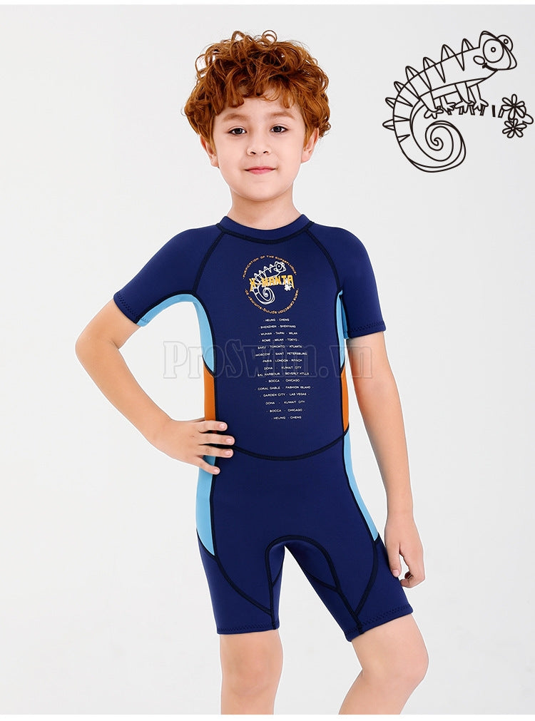 Đồ Bơi Giữ Nhiệt Trẻ Em Dày 2.5mm Dành Cho Bơi Trời Lạnh WS01 Cam - ProSwim.vn