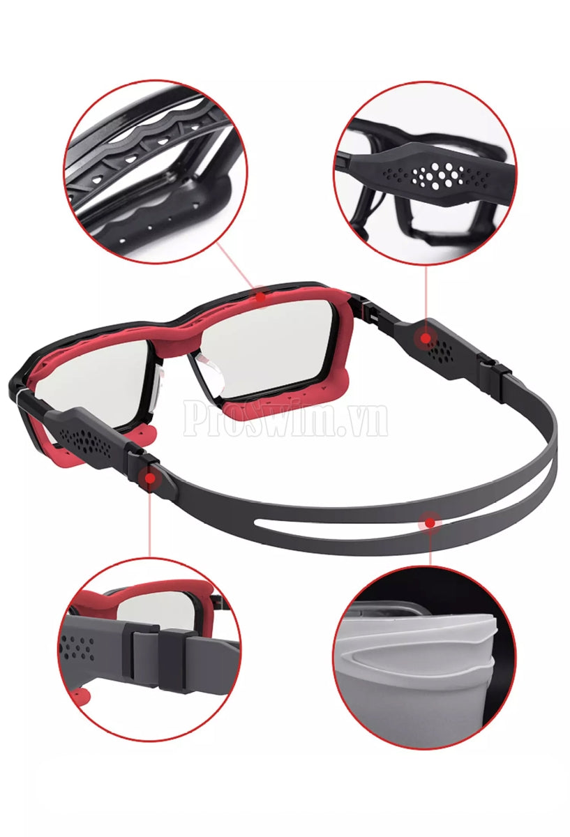 Bộ Kính Thể Thao Siêu Cao Cấp 3 Chức Năng Titan - Tặng Mắt Đổi Màu Chặn Tia Sáng Xanh
