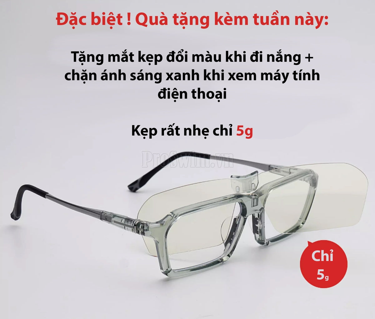 Bộ Kính Thể Thao Siêu Cao Cấp 3 Chức Năng Titan - Tặng Mắt Đổi Màu Chặn Tia Sáng Xanh