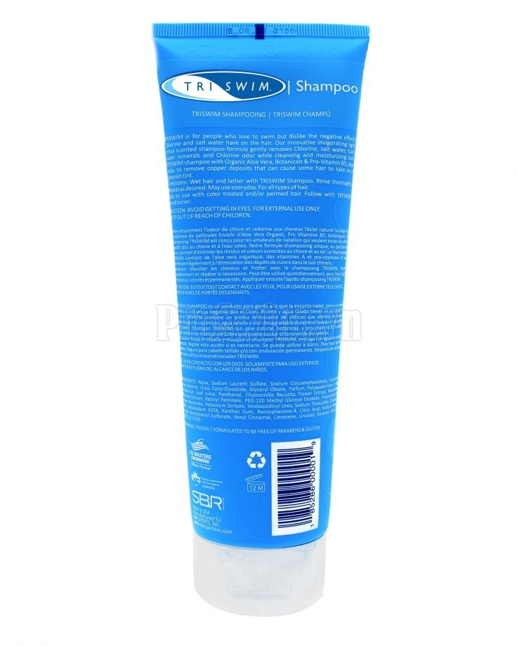 Dầu Gội Đầu Tẩy Clo TRISWIM USA Tuýp 251ml - ProSwim.vn