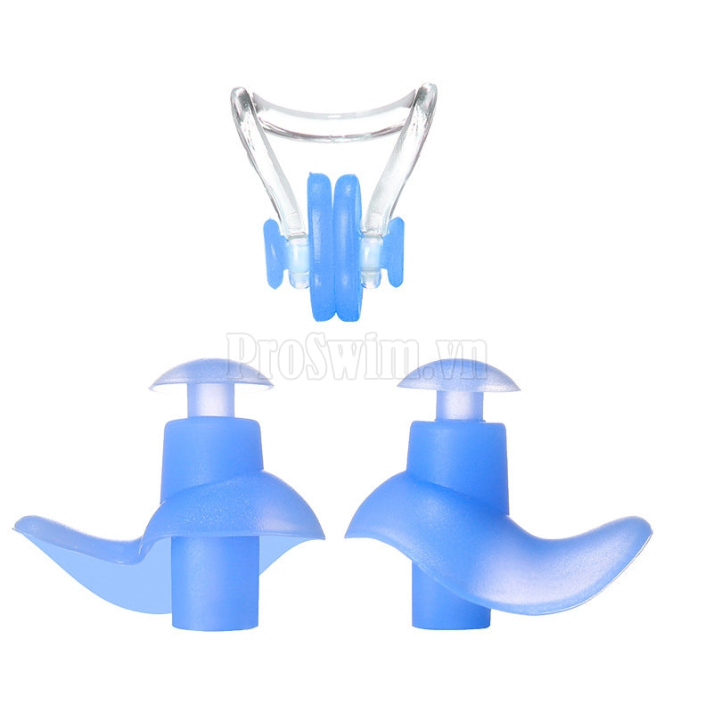 Bộ Kẹp Mũi Kèm Nút Tai Xanh - ProSwim.vn