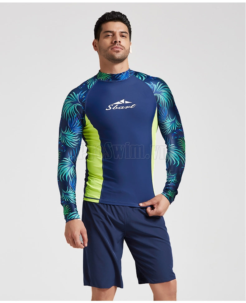 Áo Bơi Dài Tay Nam Chống Nắng Chống UV Sbart 7067