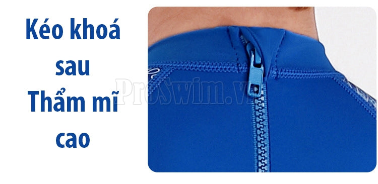 Bộ Bơi Bé Trai Liền Cộc DS83 Xanh - ProSwim.vn