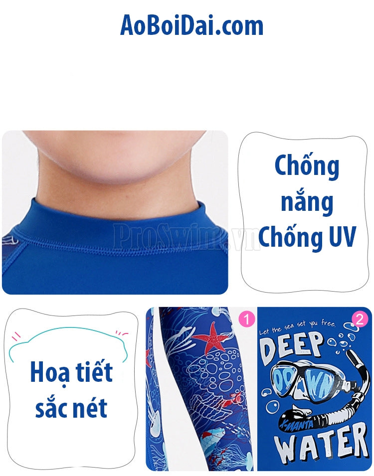 Bộ Bơi Cho Bé Liền Cộc DS83 Đen