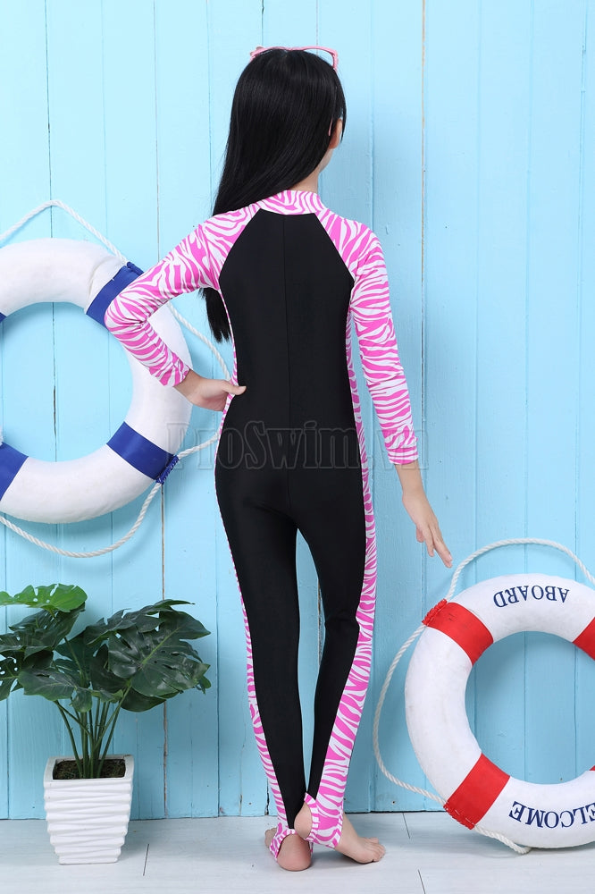 Bộ Bơi Liền Thân Bé Gái Blue Ocean LS306 Hồng - ProSwim.vn
