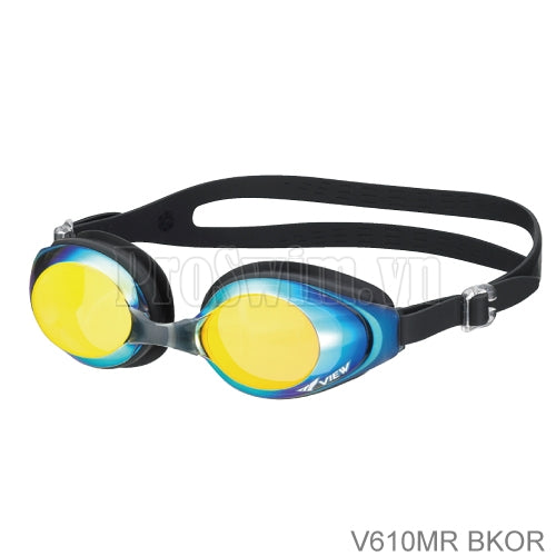 Kính Bơi Nhật V610 Tráng Gương Xanh Vàng - ProSwim.vn