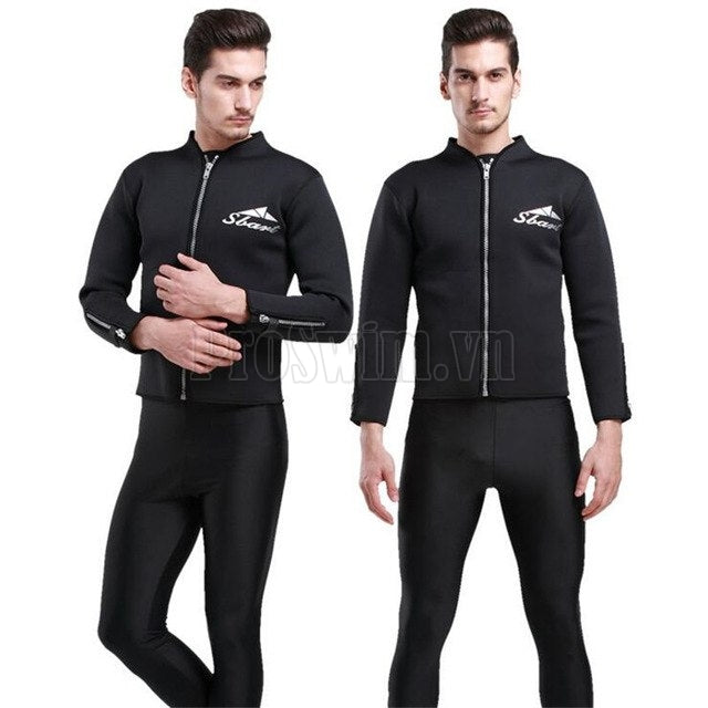 Áo Bơi Nam Giữ Nhiệt Dạng Vest Kéo Khoá Sbart Dày 3mm - ProSwim.vn