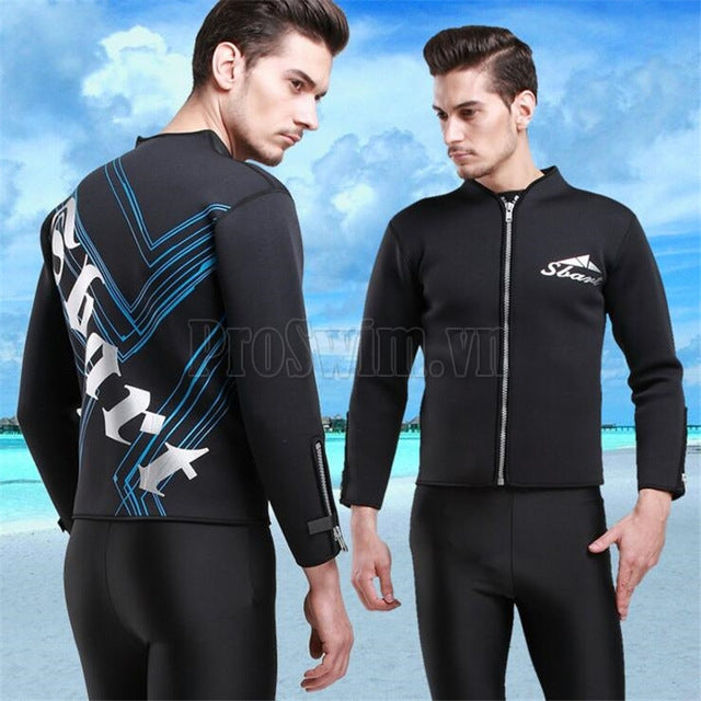 Áo Bơi Nam Giữ Nhiệt Dạng Vest Kéo Khoá Sbart Dày 3mm - ProSwim.vn