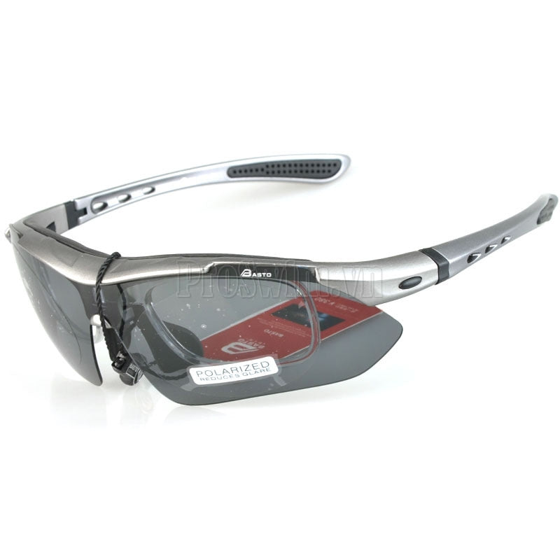 Bộ Kính thể thao 5 tròng Basto BS102 ( màu bạc) - ProSwim.vn