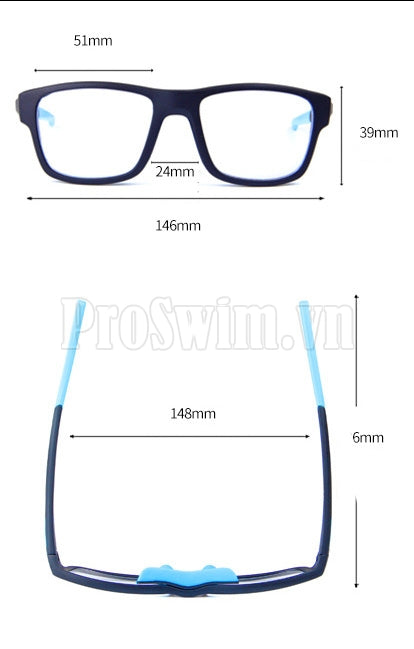 Gọng Kính Đá Bóng Bóng Rổ 2 Chức Năng Gọng Mảnh L013 - ProSwim.vn