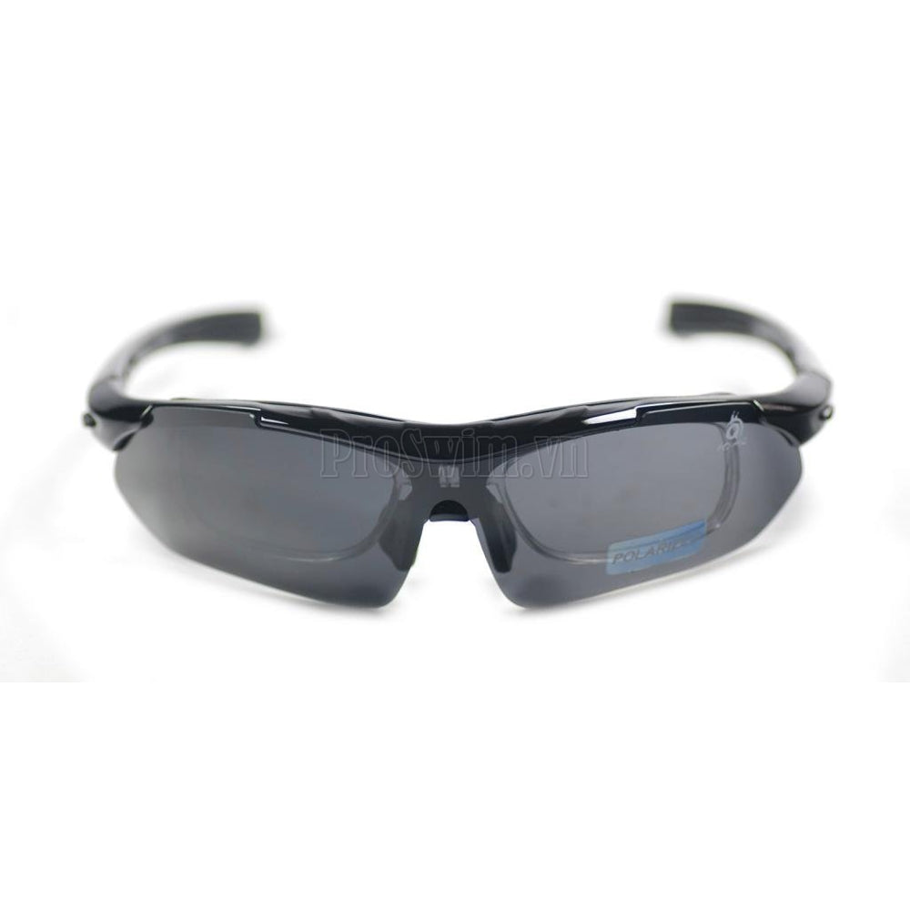 Kính Thể Thao Đi Xe Đạp 5 Tròng Basto BS102 Gọng Đen Tuyền (có khung gắn độ cận) - ProSwim.vn