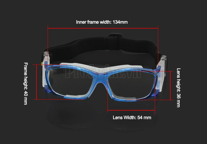 Kính Đá Bóng Bóng Rổ Panlees JH060 - Đen - ProSwim.vn