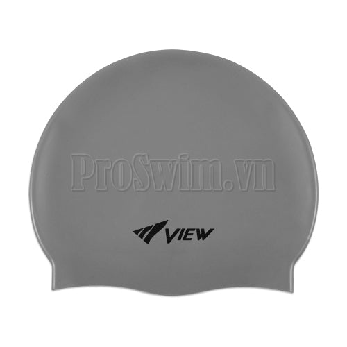 Mũ Bơi Silicone View - Màu Xám - ProSwim.vn